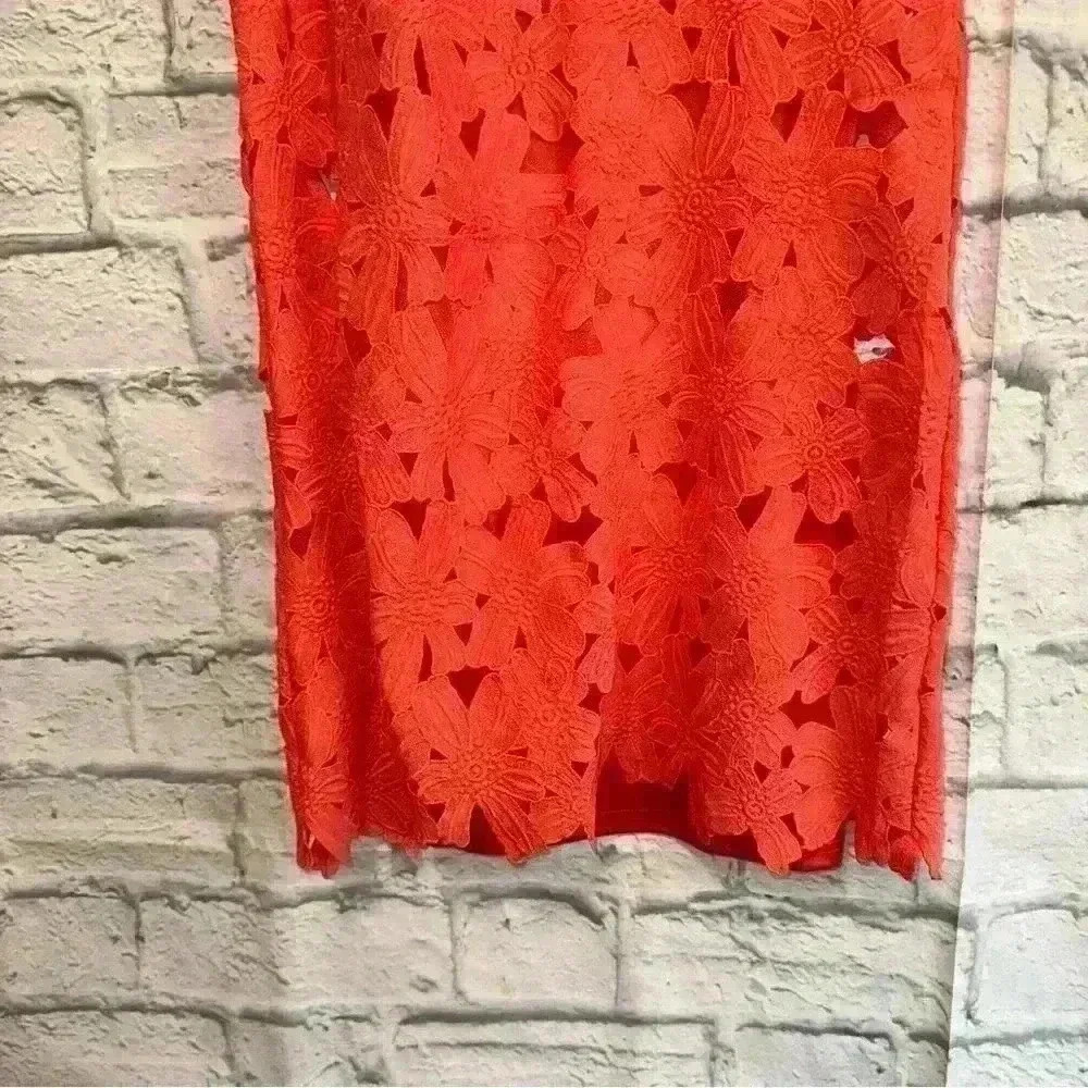 Mystree Women's Coral Lace Dress Floral Pink Size Medium - Picture 5 of 8
